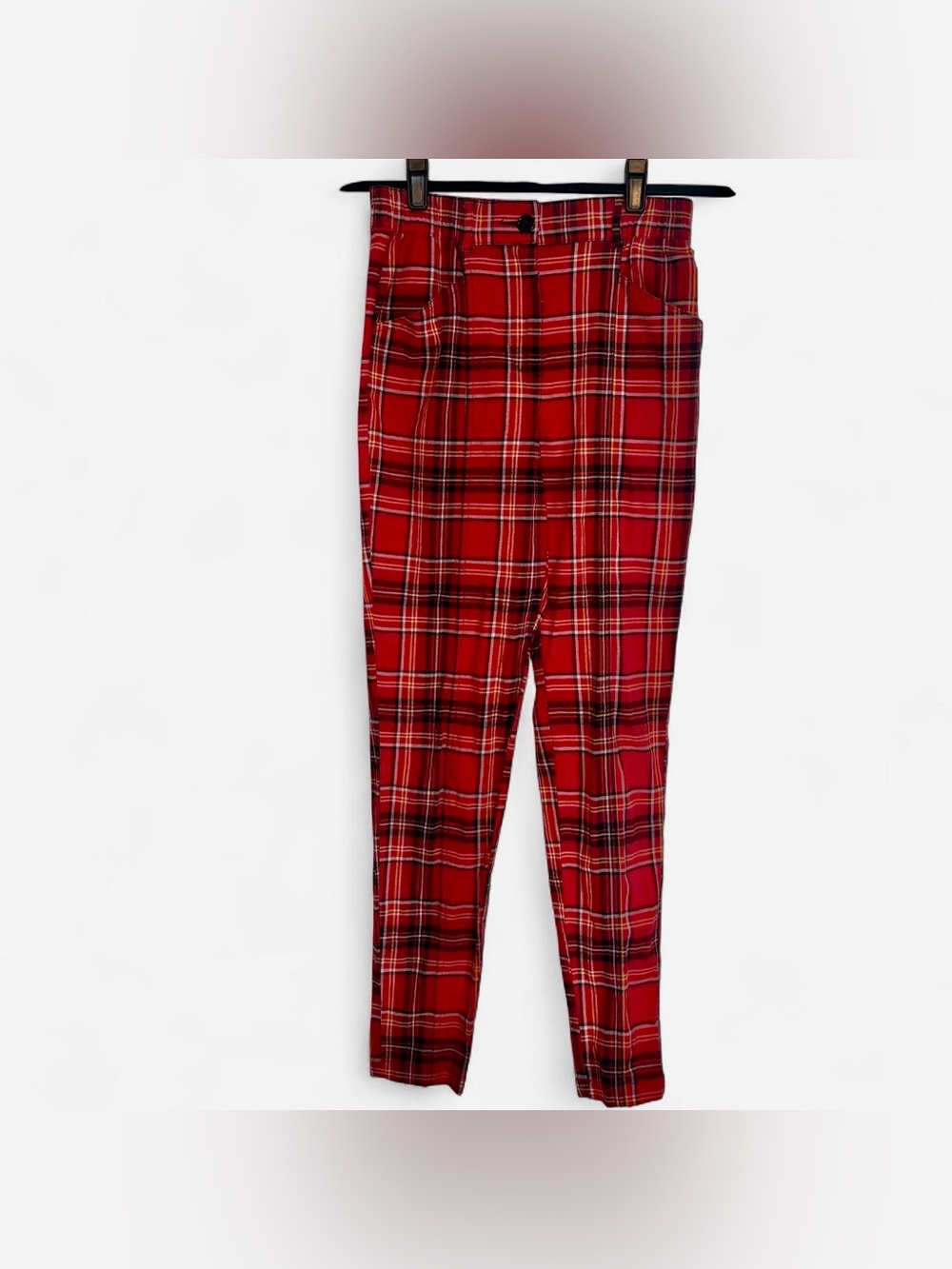 Urban Outfitters Mod/Goth/Emo Red Plaid Trousers | XS | EUC
